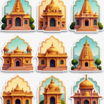Temples & Holy Sites - Sticker Sheet v16